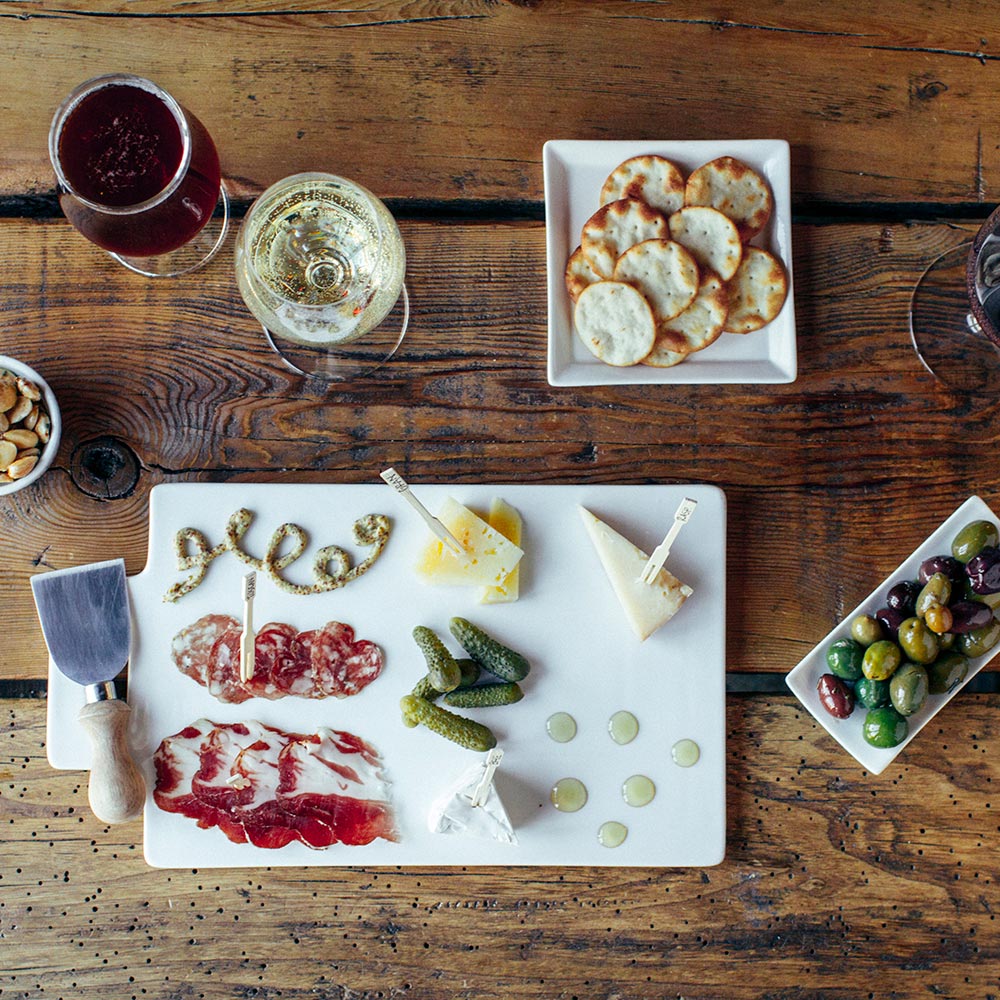 Milwaukee wine bar cheese and meat plate