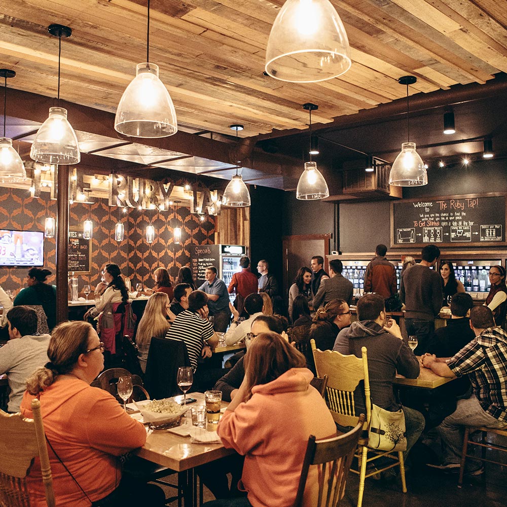 Milwaukee wine bar interior