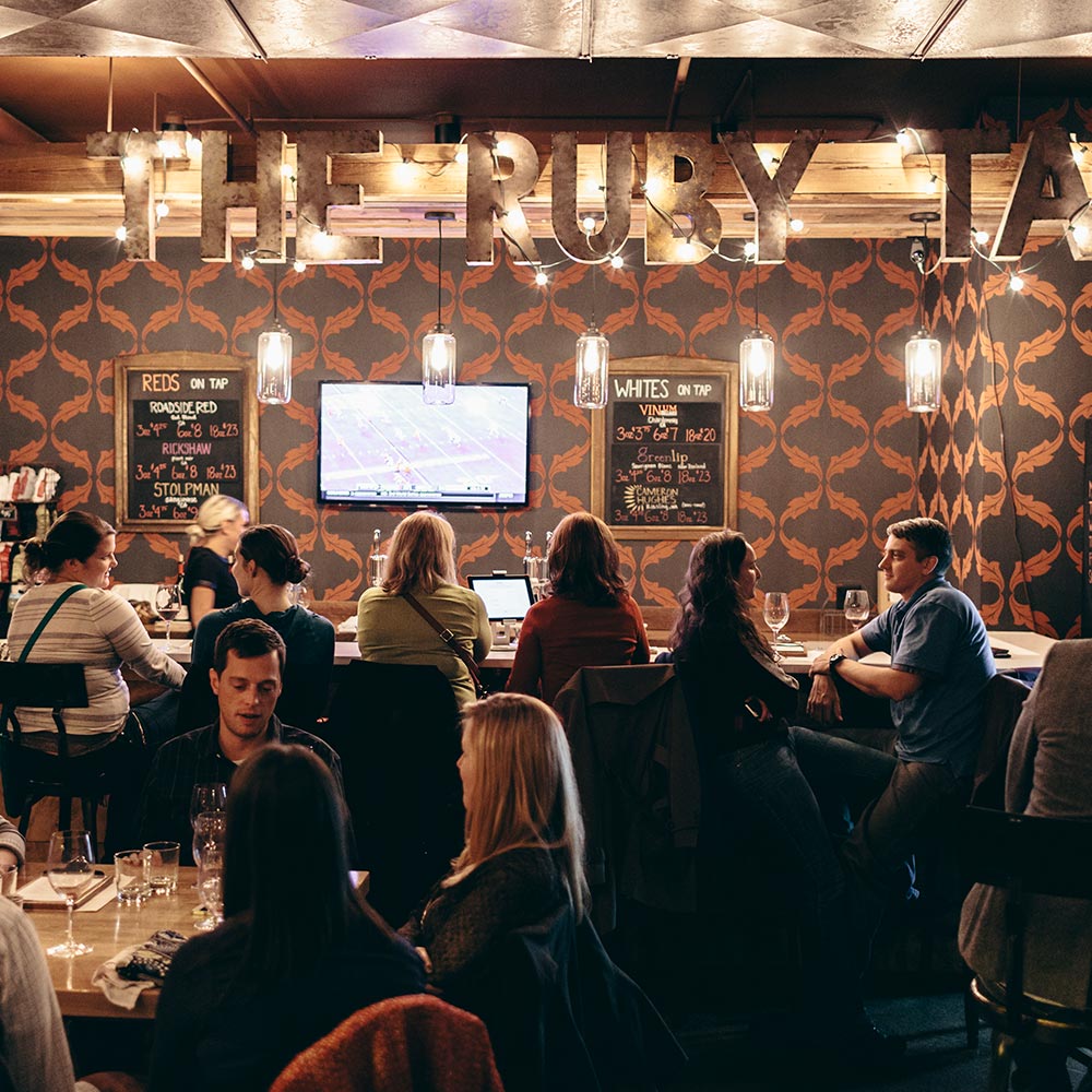 Milwaukee wine bar interior