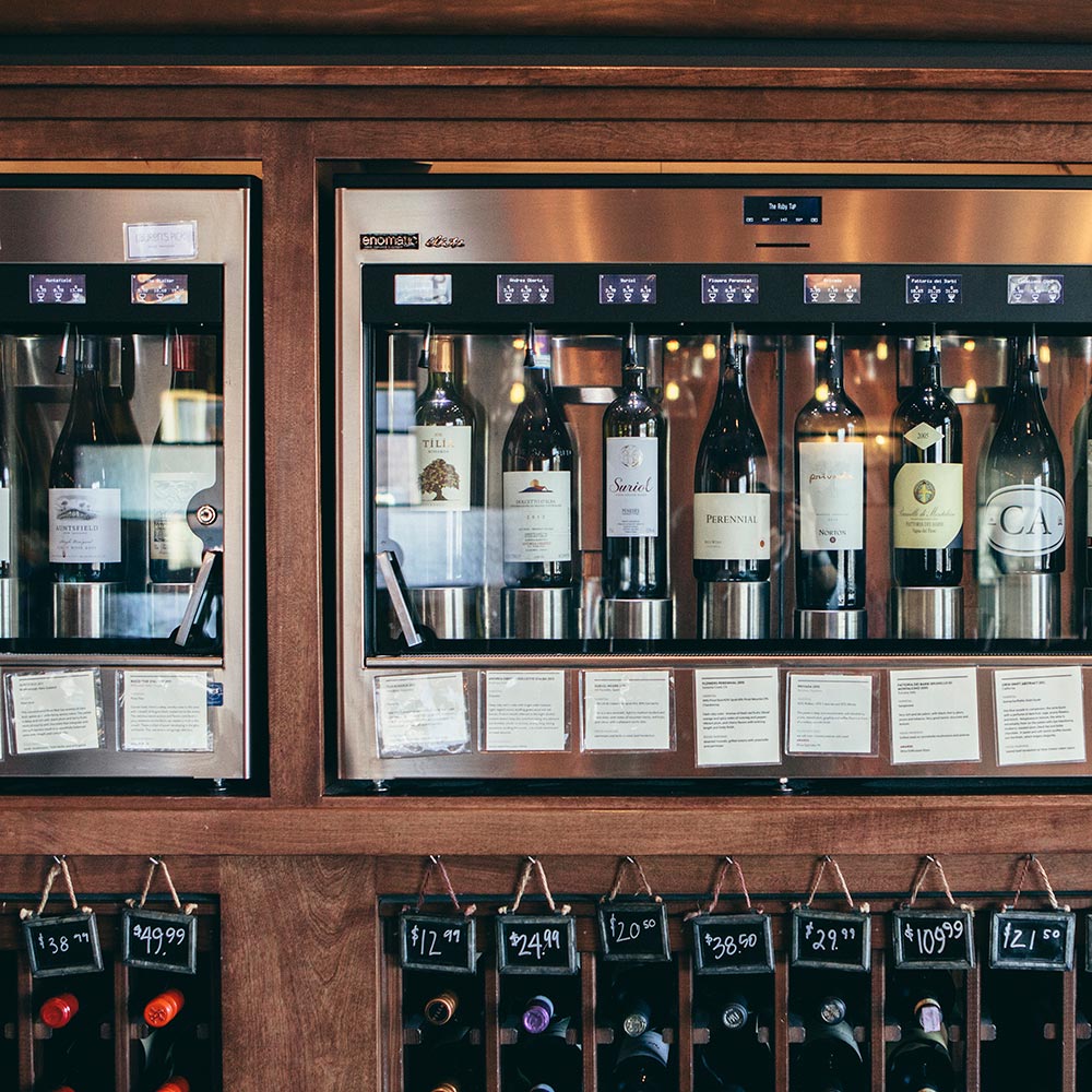 Milwaukee wine bar self-serve machines